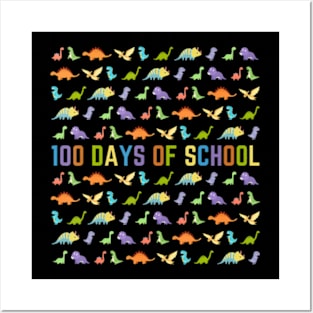 100th Day of School Dinosaurs Easy 100 Days of School Posters and Art